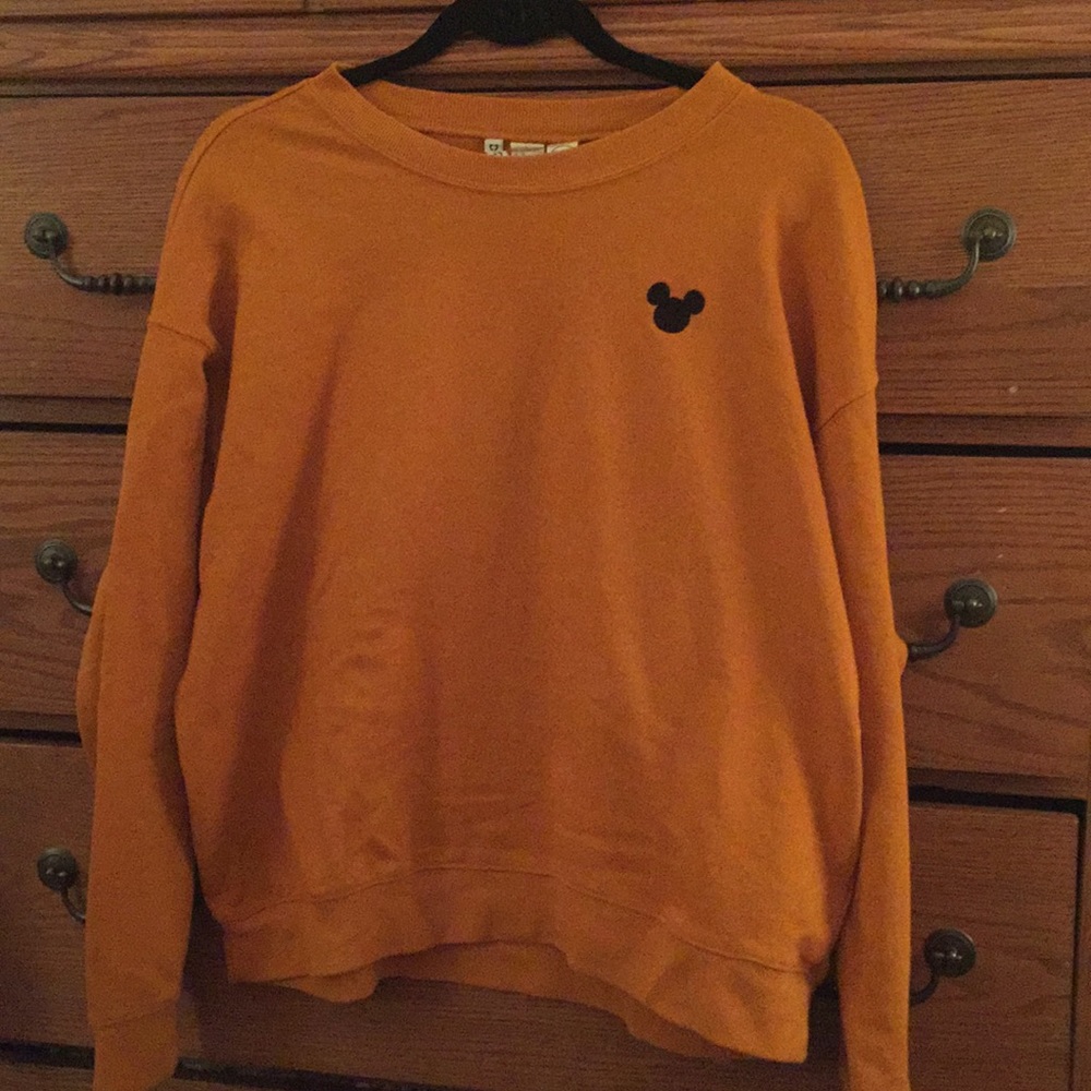 Mickey mouse embroidered sweatshirt